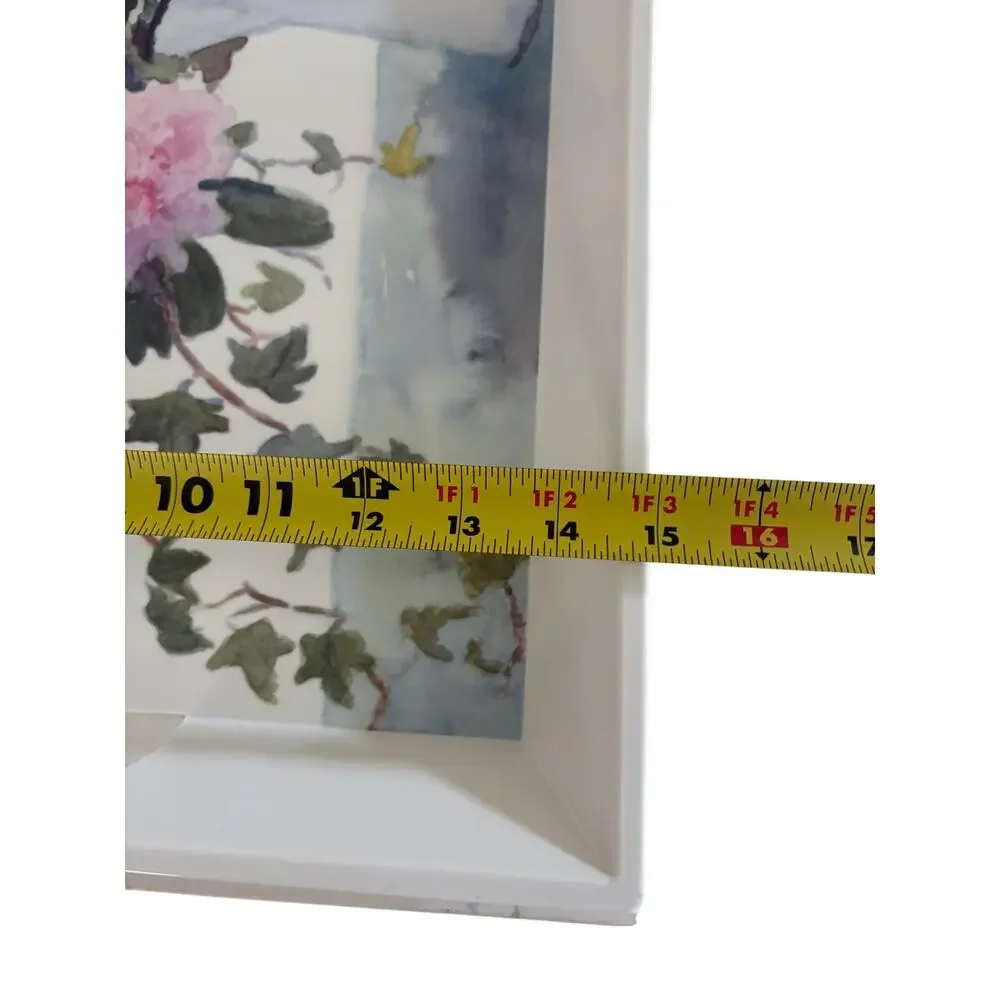 Vintage 1994 Judy Buswell Floral Serving Tray R2S Italy 20” Melamine